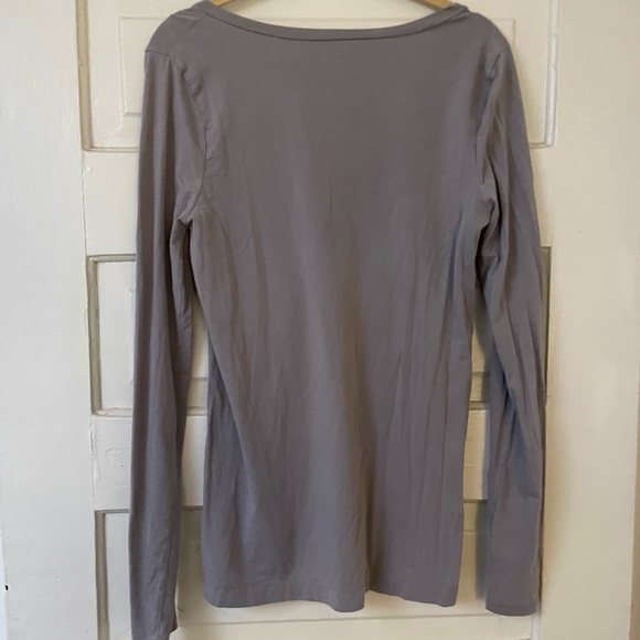 J. Crew V-Neck Stretch Long-Sleeve T - Picture 3 of 3